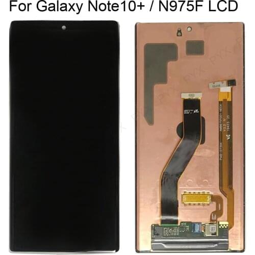 No Burn ORIGINAL Screen For Samsung Galaxy Note 10 Lcd N970F note10 plus Lcd N975 N9750 LCD with Frame Display Touch Screen
