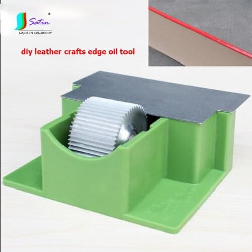 Bearing Slope Design Home Handmade Diy Leather Crafts paint Oil Leather Edge Oil Tool Box A0720L