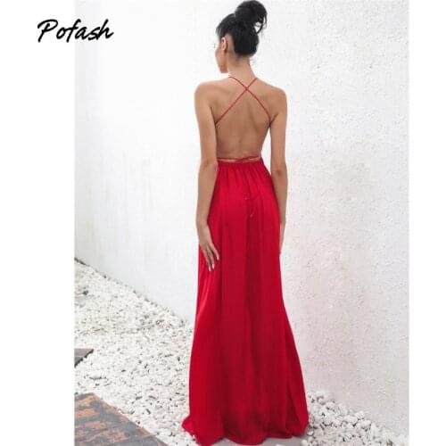 POFASH Red Summer Dresses