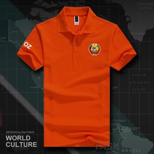 Mozambique 2018 polo shirts men short sleeve white brands printed for country cotton nation team flags fashion Mozambican MOZ 20