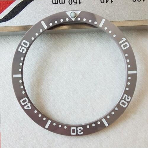 Gray Blue Watch Ceramic Bezel Insert for 38mm Mens Watches Replace Accessories Watch Face SKX007 SKX009 SKA131 SKA135 Heimdalr