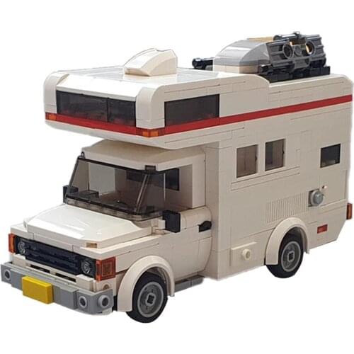 MOC Building Block C6810 Transit MK2 Camper Travel Car Caravan Street View Friend Picnic Car DIY Best Children Toys Gifts