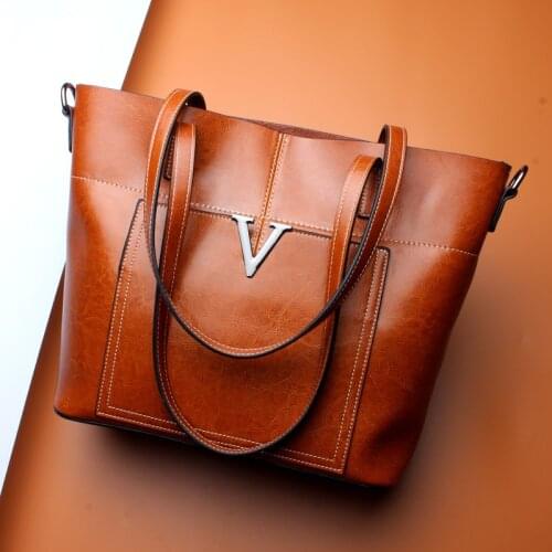 Women Leather Handbags Vintage Luxury Female Hand Bags Brand Genuine Leather Shoulder Messenger Bag Lady Daily Big Totes Bolsos