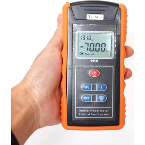 TL-560A All In One Optical Power Meter -70~+10dBm and Visual Fault Locator 10mw