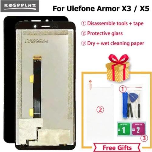 Ulefone Armor X3 / Armor X5 100% New + Tested 5.5 inch Display Screen + 1440x720 LCD With Touch Screen Assembly Android 9.0