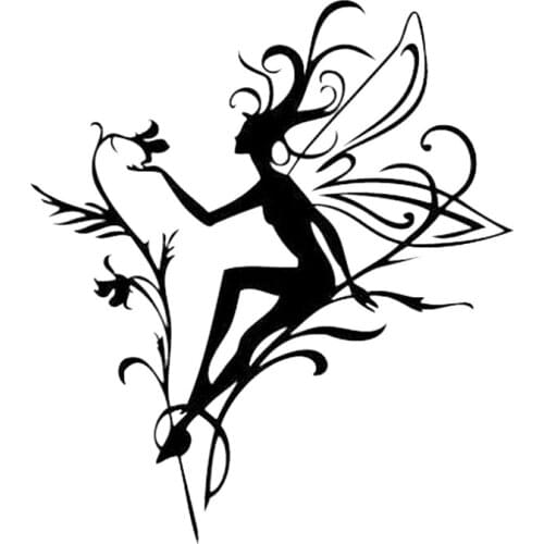 15*13.3cm Fairy Magic Flower Power - Tribal Decal Sticker Fashion Personality Creativity Classic Attractive Car Sticker