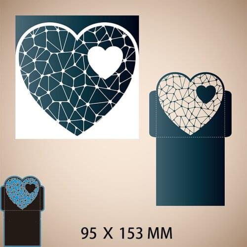 Cutting Dies Heart Clothes Stencil Craft for Scrapbook Stamps Dies Embossing Paper Gift Card 95*153mm
