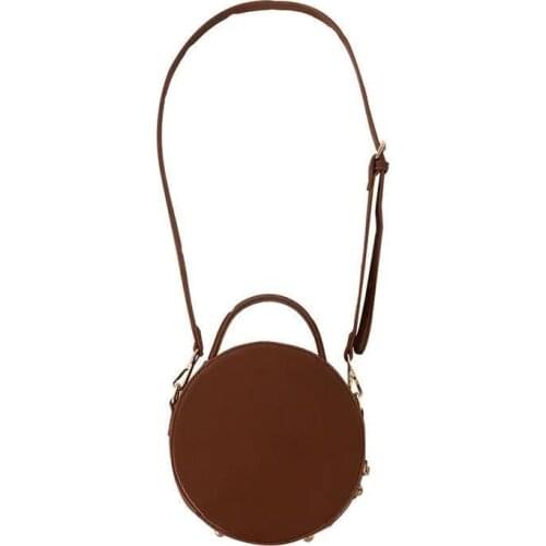 Hot sales volume small round bag fashion women bags one-shoulder retro handbag