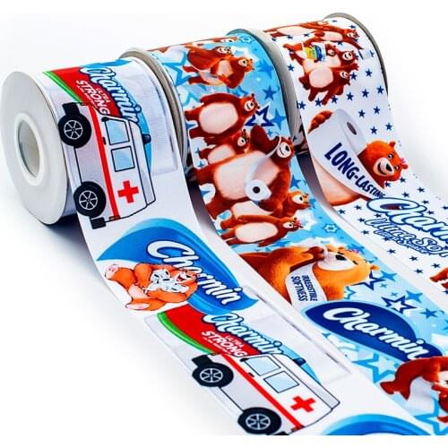 10Yards 25mm/38mm/50mm/75mm Health Care Disinfection Printed Grosgrain/Satin Ribbon Bow Cap DIY Accessories 200373 200374