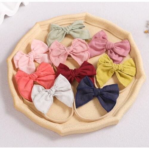 18 Pcs/Lot Fashion Children Hair Circles Elastic Rope European And American Style Baby Accessories Girls Headband With Bow