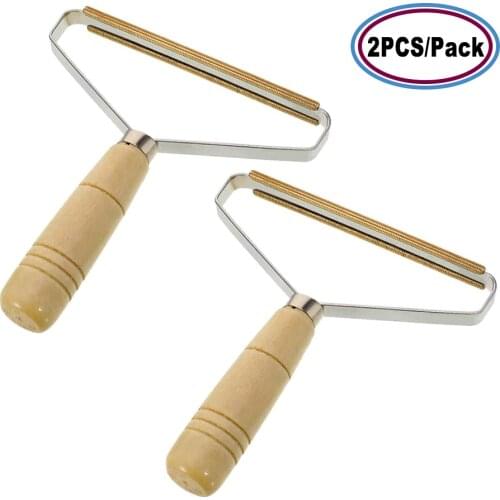 2pcs Useful Portable Lint Remover Clothes Fuzz Fabric Fur Lint Roller Manual Fluff Lint Sticking Roller for Sweater Woven Coat