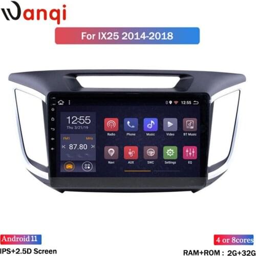 Android 8.1Car Multimedia Player For HYUNDAI IX25 2015-2017 GPS Radio Stereo Car Video Navigation 2G RAM 32G ROM Mirror link