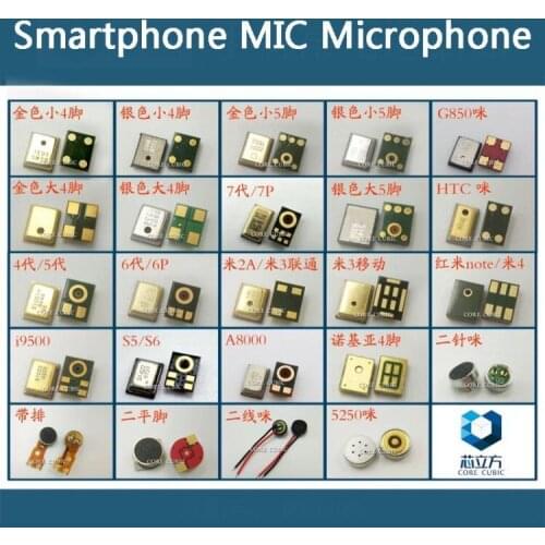 Smartphone Old Machine OPPO VIVO Redmi Digital Silicone Microphone Condenser Electret Knowles 2/3/4/5/6/8pin PCB Board FPC Inner