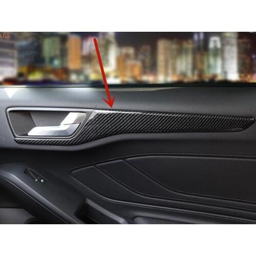 For Ford focus 2019-2020 stainless steel/ABS Chrome Inside door decoration strip anti-scratch protection Car styling