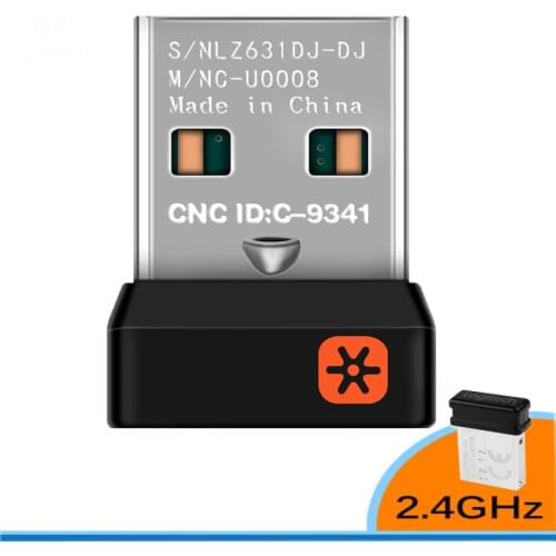 For Logitech Dongle Receiver Unifying Nano Receiver Dongle 6 Channel 6MM for for MX M905 M950 M505 M510 ECT Receiver Adapter