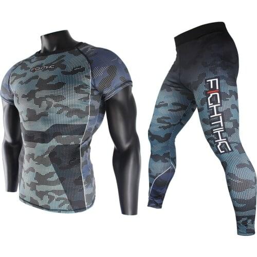 FTEIF MMA Fighting Camouflage Fitness Breathable Skinny Boxing jerseys tiger muay thai jiu jitsu t shirt mma rashguard boxing