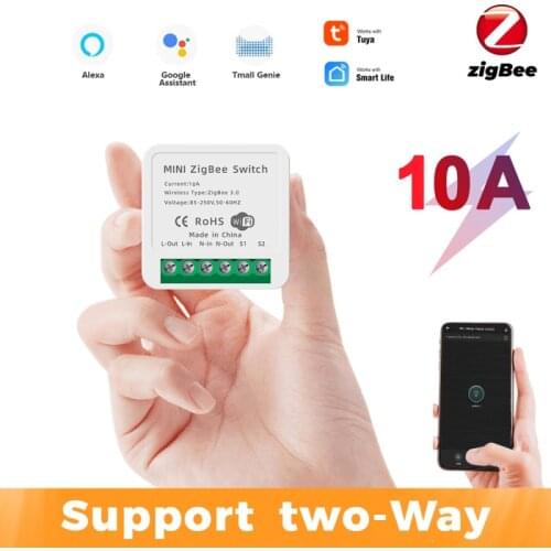 Tuya Zigbee Wifi Switch 10A 2-way Control Wireless Switches Smart Home SmartLife Works With Tuya Alexa Google Home Automation
