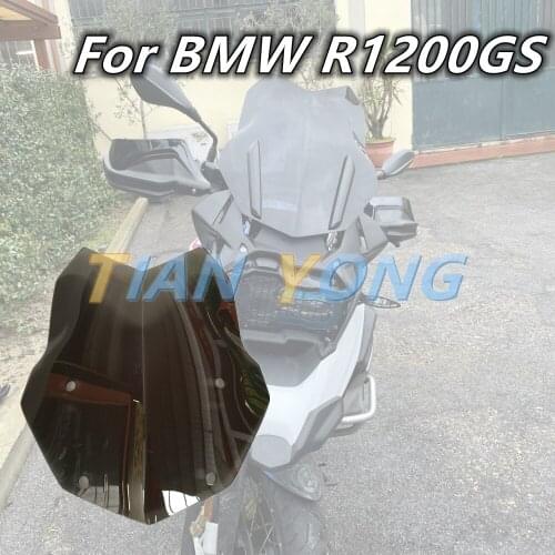 Motorcycle fairing kit body parts adjustable windscreen Windshield Deflector Protector Smoke black For R1200GS Adventure LC