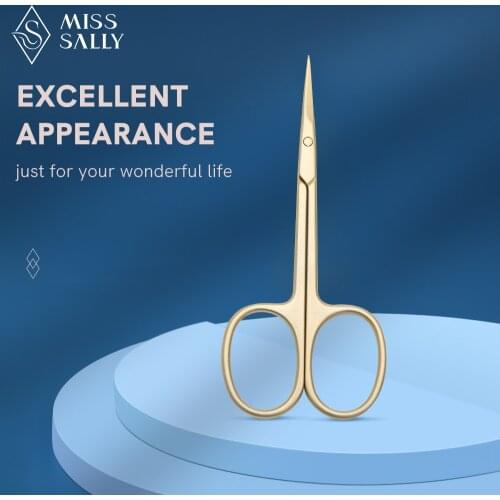 Miss Sally Cuticle Scissors Nail Manicure Scissors Cuticle Clippers Trimmer Dead Skin Remover Pedicure Stainless Steel Cutters