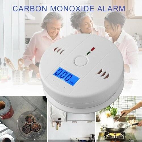 LCD CO Sensor Work alone Built-in 85dB siren sound Independent Carbon Monoxide Poisoning Warning Alarm Detector