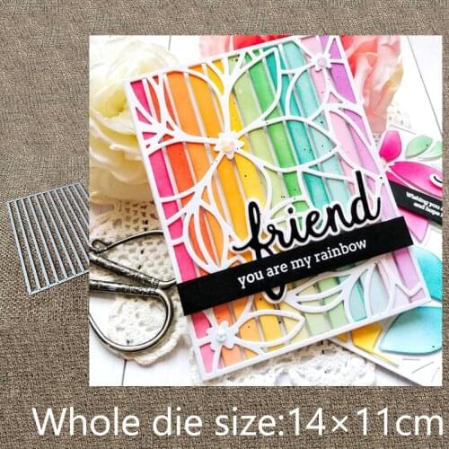 New Design Craft Metal stencil mold Cutting Dies Color Block Stripes frame scrapbook die cuts Album Paper Card Craft Embossing