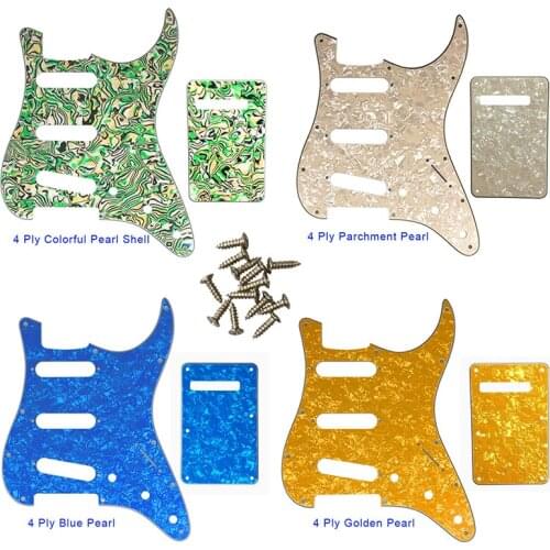 Pleroo Custom Guitar Pickgaurd For 72' 11 Screw Hole Standard St SSS Guitar Pickguard Scratch Plate & Back Plate Scratch Plate