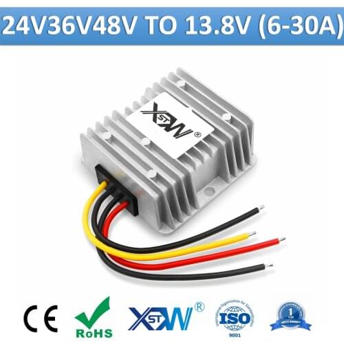 XWST 24V 36V 48V DC to 13.8v DC Buck Converter Step Down Module 6A 8A 10A 15A 20A 25A 30A 13.8 Volt Voltage Regulator