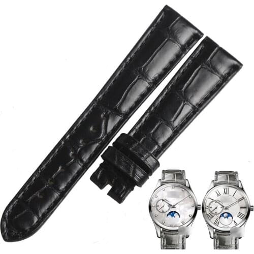 WENTULA watchbands for ZENITH ELITE 03.2310.692/81.C706 alligator skin /crocodile grain watch band woman 03.2310.692
