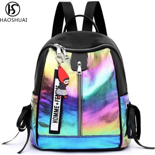 Women Backpack Trend School Backpack Leather Rucksacks for Girls Shopping Backpack Travel Shoulder Bag New Mochilas Plecak