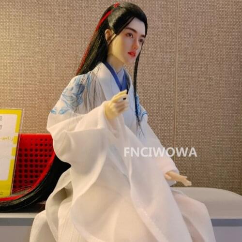 1/6 BJD Figure Doll Clothes The Untamed Wei Wuxian Xiao Zhan White School Set Male bjd Chinese Costume Highend Art Collection