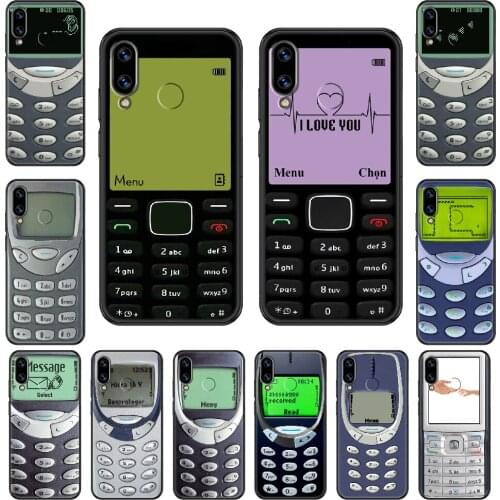 Old Brand Nokias Phone case For Huawei Honor Mate 5 7 8 9 10 20 i A X Lite Pro black luxury funda trend coque tpu shell 3D