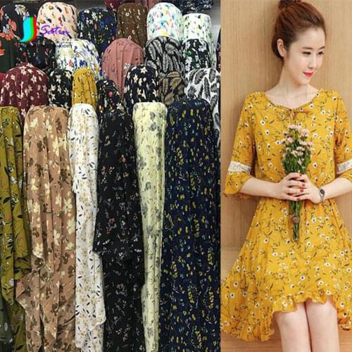 High-quality Chiffon Printed Fabric Impermeable Elastic Dress Shirt Spring Summer Autumn Fashion Apparel Fabrics Width 1.5mS283P