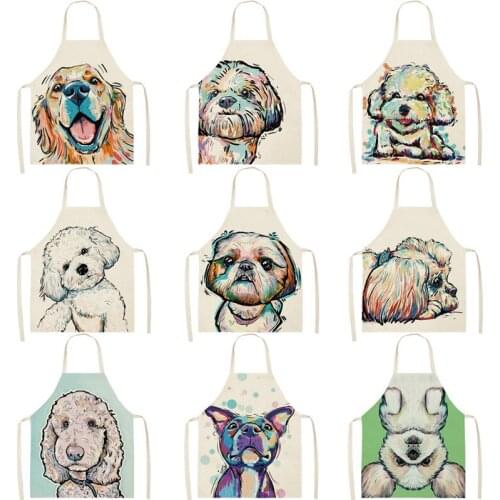 Cartoon dog pattern customizable apron Women kitchen apron master apron kitchen apron women Kitchen apron customizable apron