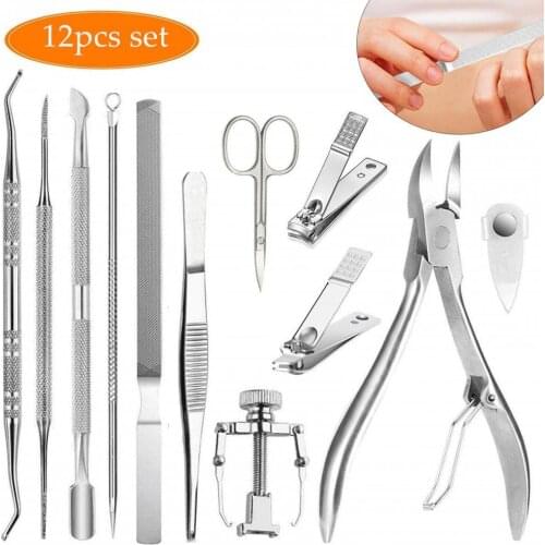 1 Set Ingrown Toenail Tool Precisely Position Professional Pedicure Tools Ingrown Toenail Lifter Nail File Manicure Kit for Feet