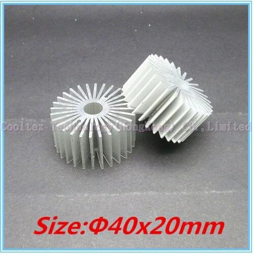 3pcs/lot) High quality 40x20mm LED Aluminum heatsink radiator heat sink