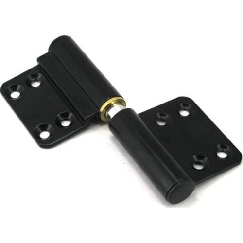 Aluminum door black flag hinge detachable 4 inch kitchen door hinge X2