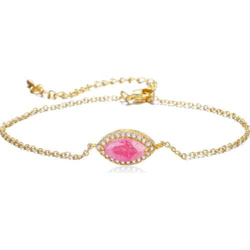Bettyue Brand Six Colors Charm Oval Fashion Multicolor Adjustable Bracelet for Women AAA Zircon Crystal Jewelry Wedding Gift