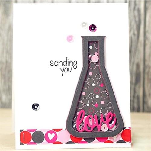 Wishing Bottles Metal Cutting Dies Stencil for DIY Scrapbooking Photo Paper Cards Making Decorative Crafts