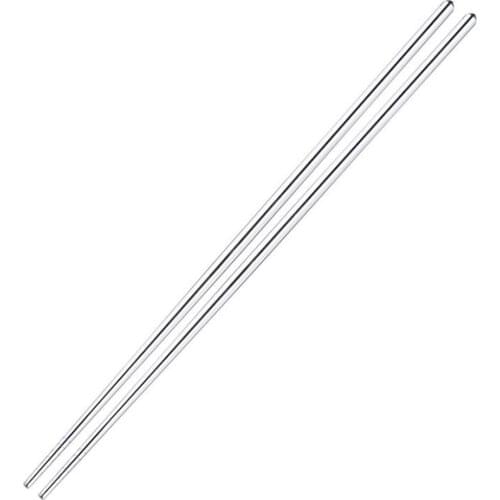 Hot 100pcs/lot Lengthen Chopsticks Stainless Steel Reusable Japanese Sushi Sticks Korean Hot Pot Noodles Frying Tableware