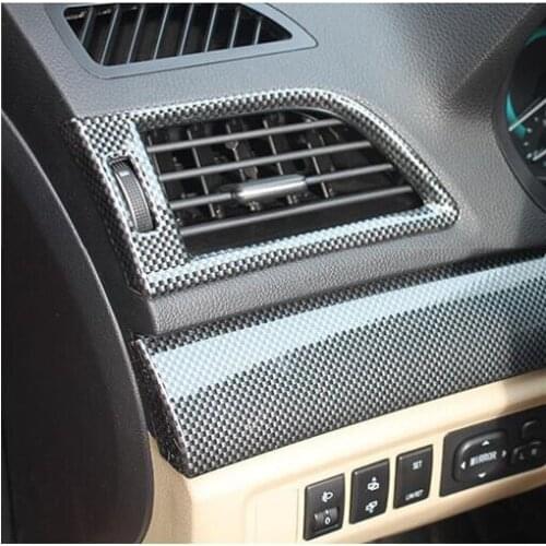 Interior Carbon Fibre Window Air Outlet Instrument Door Moulding Decorated Frame For Great Wall C30 2015 16 CAA393