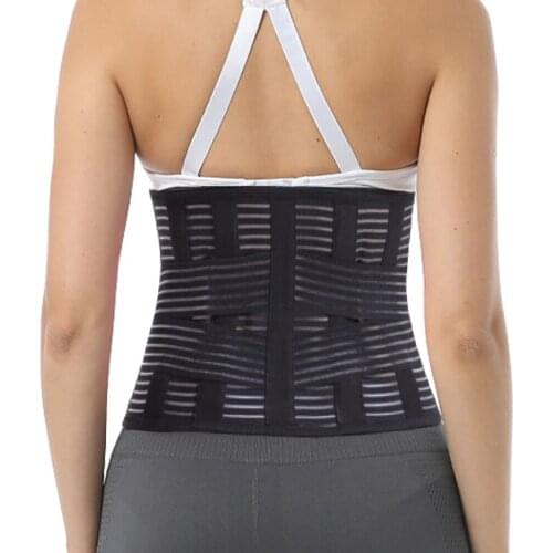 Summer Breathable Steel Bar Bionic Waist Lumbar Support Brace Posture Corrector Belt Disc Disease Pain Stiff Relief Injury Rehab