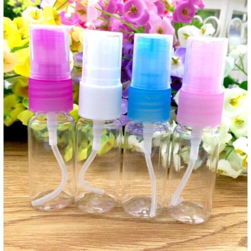 Mini Plastic atomizer spray bottle 10mL Empty Plastic Transparent Perfume Atomizer Spray Bottle 500pcs