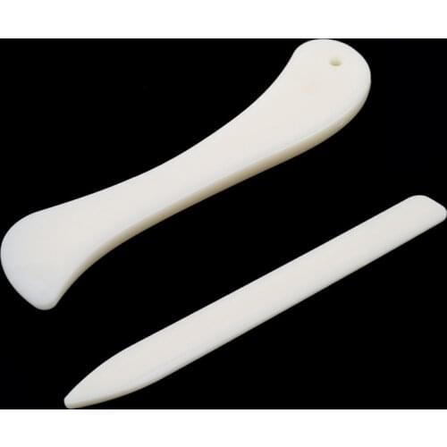 2 Pcs/set Bone Folder For Leather Handmade Sewing Tools Leather Craft Tools Scoring Folding Creasing Edges Paper Accessories