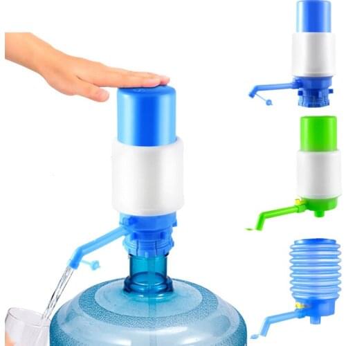 Portable Bottled Drinking Water Hand Press Removable Tube Innovative Vacuum Action Manual Pump Dispenser