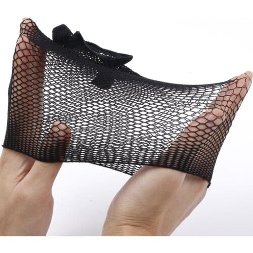 1PC Hairnets Best Quality Mesh Weaving Black Wig Hair Net Making Caps Weaving Wig Cap & Hairnets Opened at One Ends Black Beige