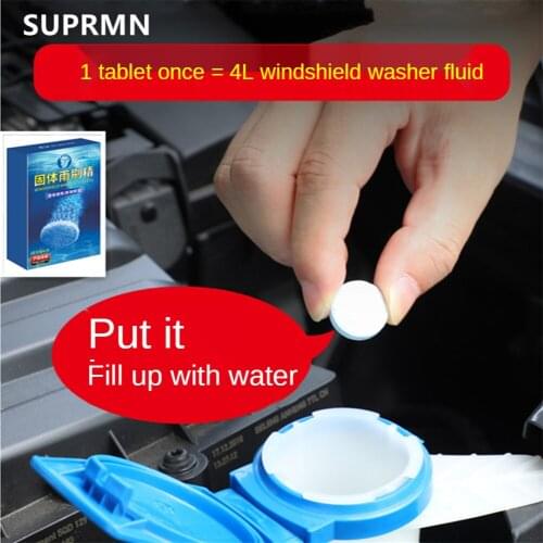 Car glass water, summer season general effervescent film, car solid wiper water super concentrated liquid wiper fine