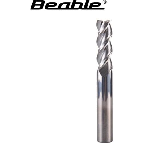 Beable tools Sharp Edge HRC55 3Flute Solid Carbide End Mills For Aluminum CNC Milling Cutter Tungsten Steel Tool For Metal