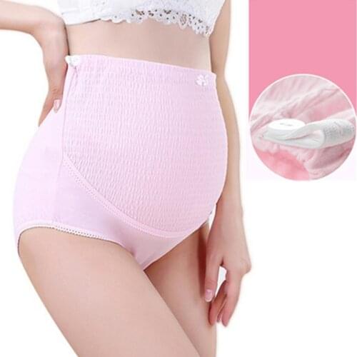 High Waist Cotton Maternity Panties Adjustable Breathable Pregnant Belly Underwear Soft Comfortable Women Pregnancy Briefs