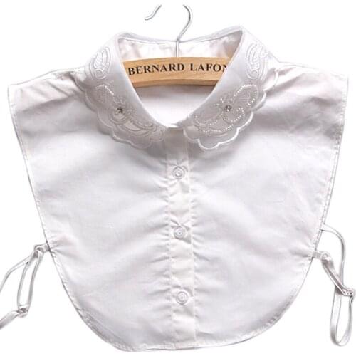 Women Sweater Decorative Fake Collar Sweater decoration ladies wild fake shirt autumn Eugen yarn embroidery autumn winter fake