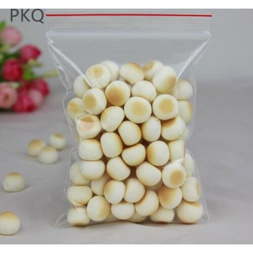 100 pcs Mini Plastic Packaging Zip lock Bags Small Transparent Plastic ziplock bag Jewelry Tea Nuts clear storage pouches 8x12cm